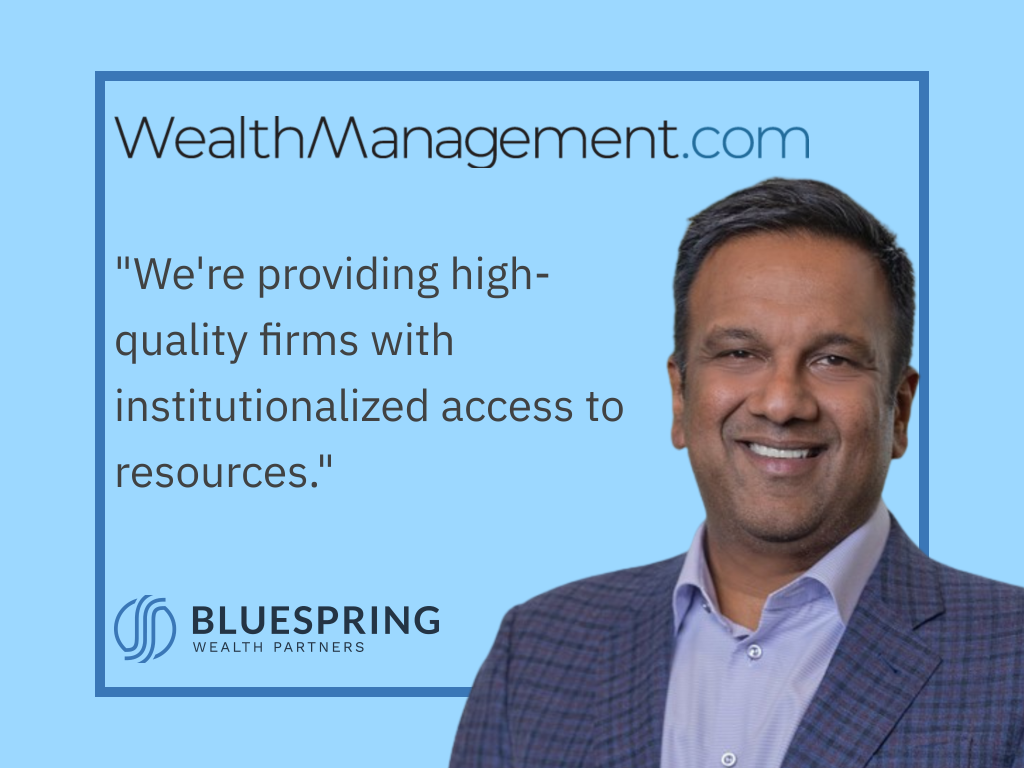 Pradeep Jayaraman sits down with WM.com to discuss his plans for Bluespring